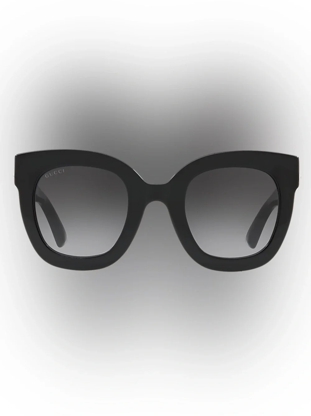 Gucci GG0208S Women’s Black Sunglasses with Gradient Gray Lenses